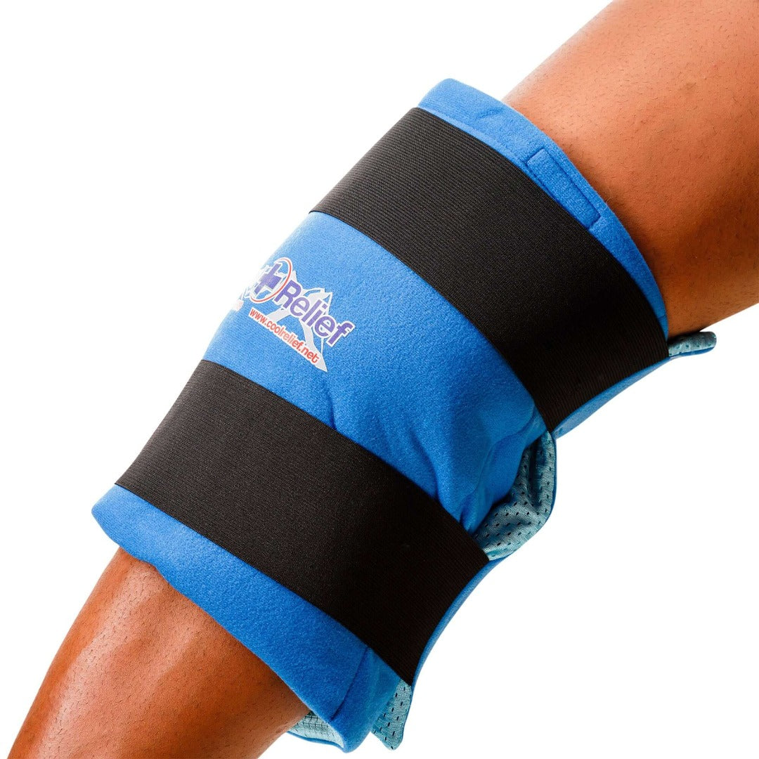 Large Soft Gel Knee Ice Pack Compression Wrap full 360 Coverage