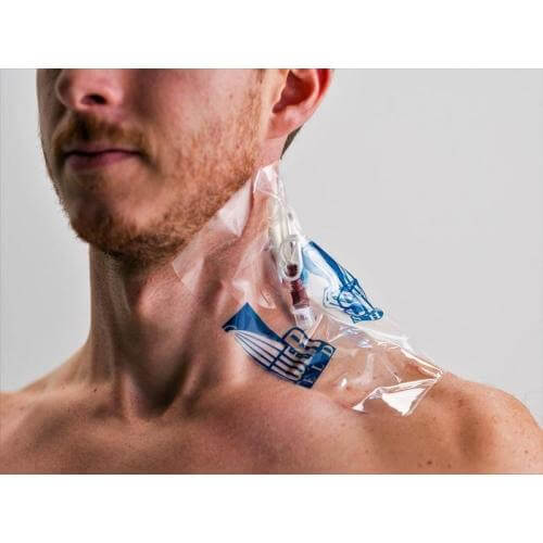 Shower Shield Catheter Water Barrier 7in. X 7in (7 Pack) - Shower Shield Catheter Cover - Cool Relief Ice Wraps